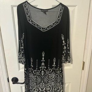 Black and white summer dress